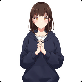 両手の指を組むの生成結果1