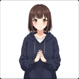 両手の指を組むの生成結果2