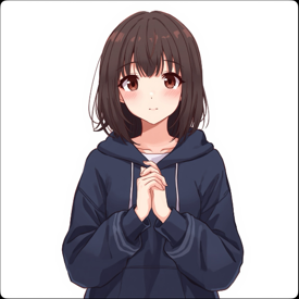 両手の指を組むの生成結果3
