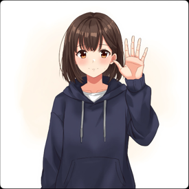 片手を振るの生成結果1