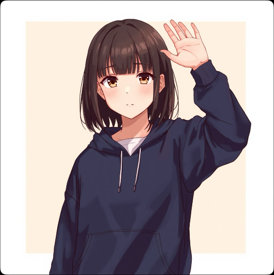 片手を振るの生成結果4