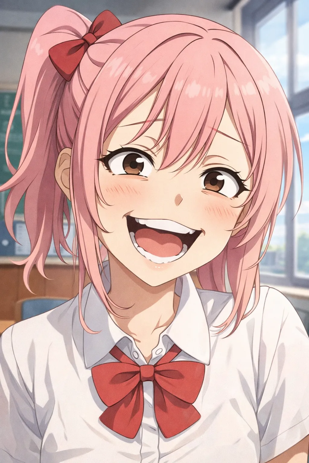 Before：表情が崩れた例